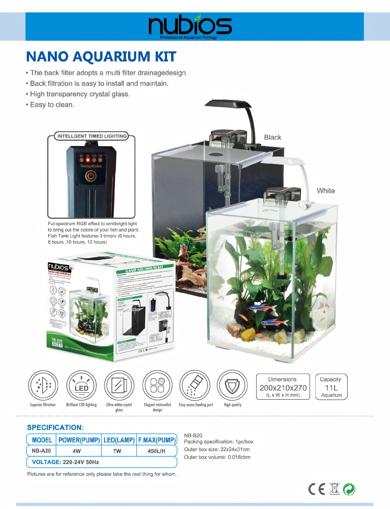 All in One Aquarium Kit Fish Tank Set with Filter Pump LED Light Complete Aquarium System.png